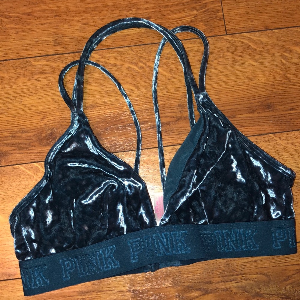 Turquoise Velvet VS Bralette